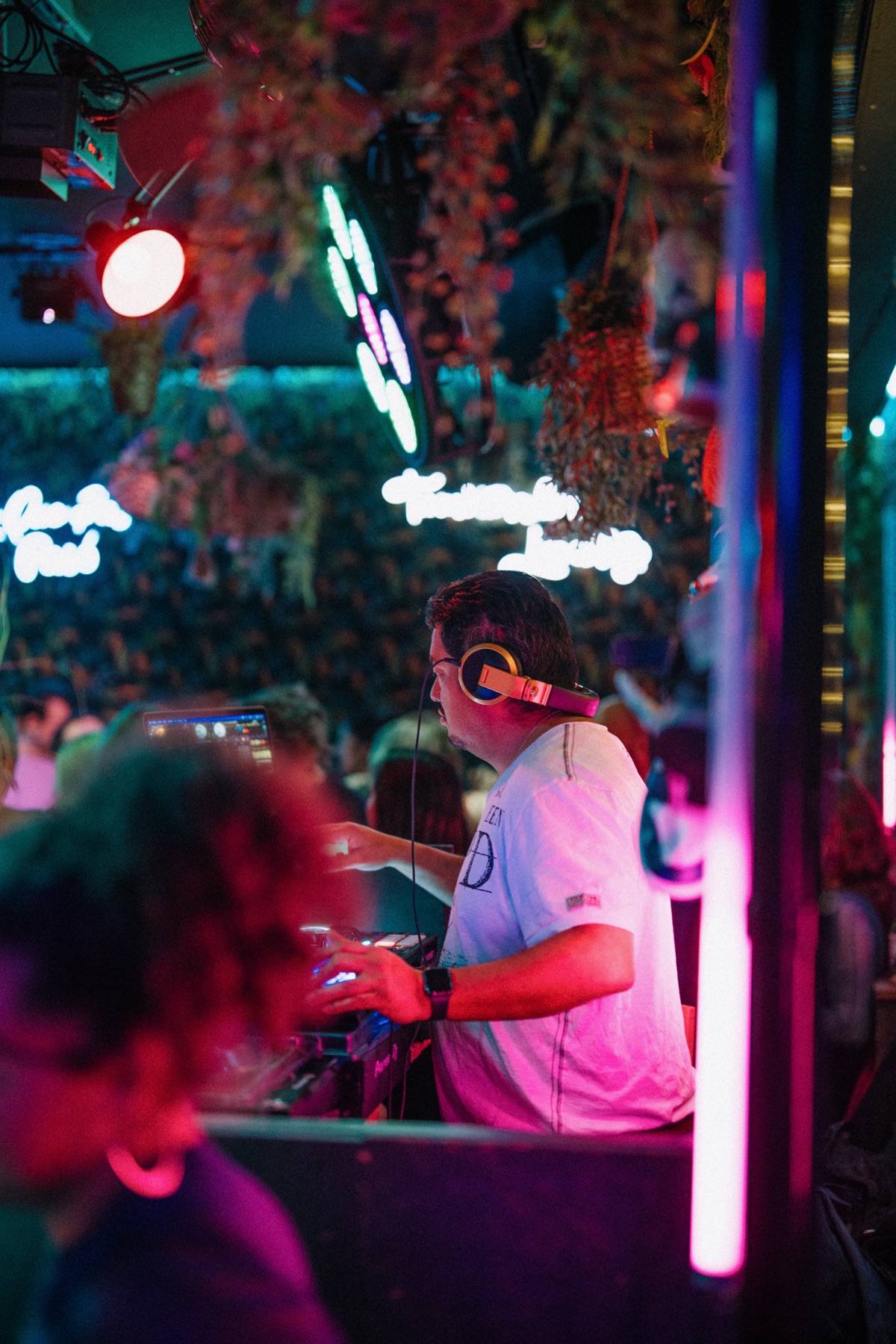 DJ performing at Copas